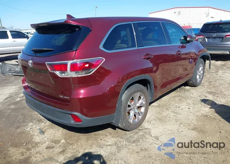 2016 Toyota Highlander Le Plus V6 из США, поврежденный, VIN 5TDBKRFHXGS255573